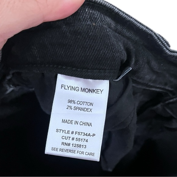 Flying Monkey Distressed High Rise Straight Leg Jeans size 20W - Picture 7 of 8